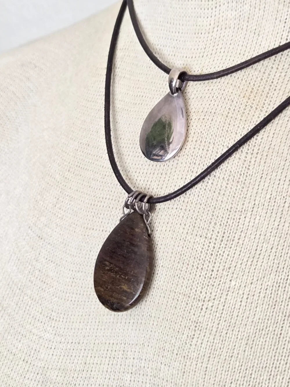 CHICO's 2-Layer Teardrop Necklace